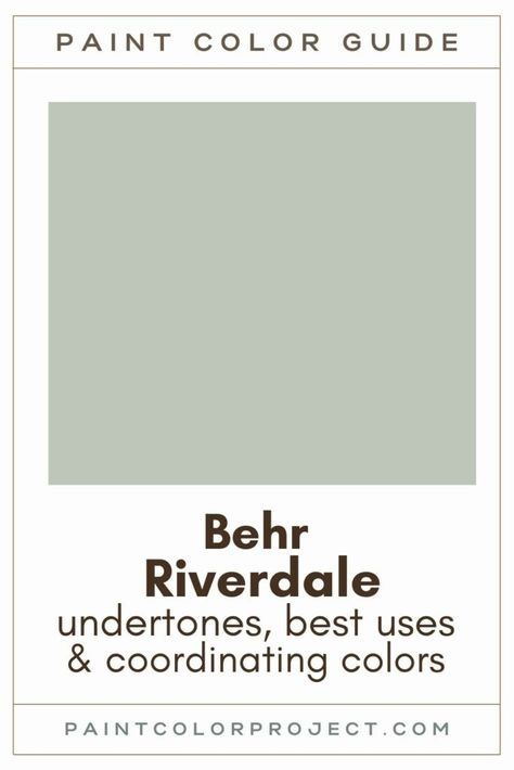 Waterfall Behr Paint, Grey Sage Paint Color, Behr Riverdale Bedroom, Balance Green Behr, Sage Paint Color Behr, Light Green Behr Paint Colors, Green Grey Paint Color Behr, Behr Light Sage Green Paint, Grey Green Behr Paint Color