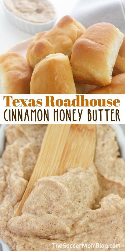 Texas Roadhouse Cinnamon Butter, Texas Roadhouse Rolls Recipe, Roadhouse Butter, Texas Roadhouse Butter, Copycat Texas Roadhouse, Roadhouse Rolls, Recipes Copycat, Honey Butter Recipe, Skillet Corn