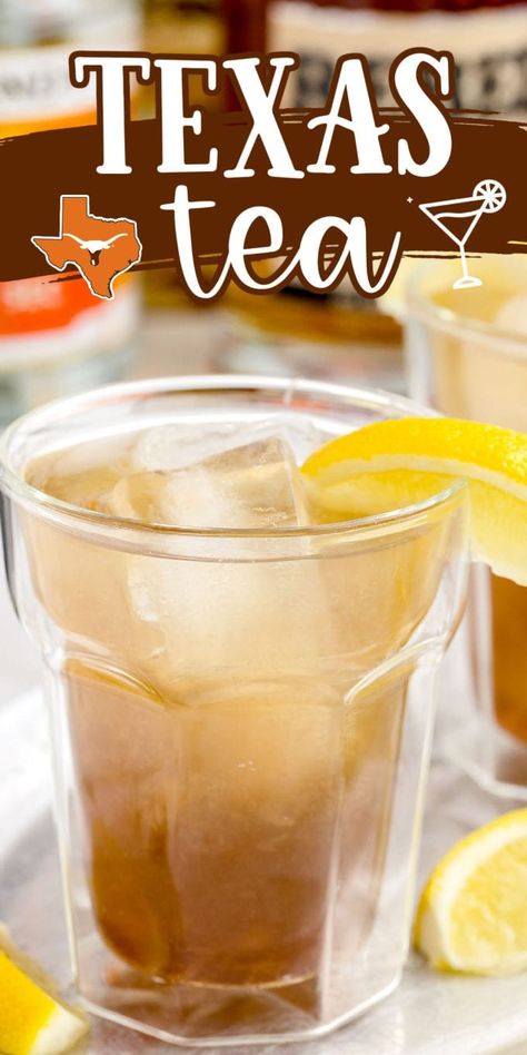 Texas Tea Recipe, Long Island Iced Tea Recipe, Alfredo Recipes, Tea Cocktail Recipes, Popular Cocktail Recipes, Iced Tea Cocktails, Texas Tea, Tea Cocktail, Twisted Tea