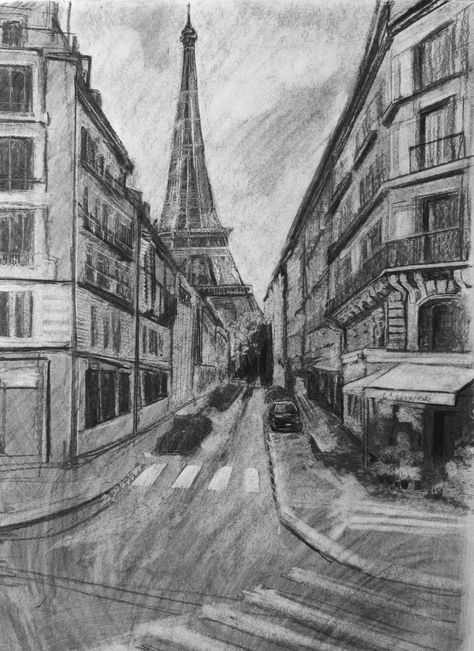 Paris drawing black and white aestetic Paris Aesthetic Drawing, Vintage Travel Aesthetic, Subtractive Drawing, Vintage Paris Aesthetic, Paris Drawing, Drawing Black And White, Aesthetic Illustration, Perspective Drawing Architecture, Arte Cyberpunk