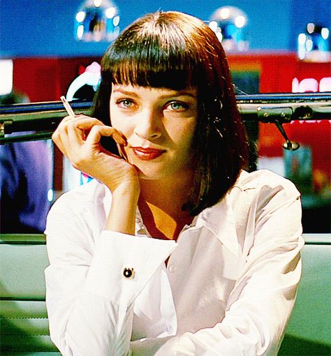 Mia Wallace From Pulp Fiction Uma Thurman Pulp Fiction, Tribute Von Panem, Quentin Tarantino Movies, Tarantino Films, Septième Art, Uma Thurman, Hollywood Icons, Mia 3, Actrices Hollywood