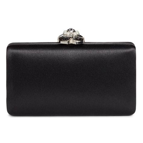 For the Alexander McQueen Black Satin Heart-Clasp Frame Clutch Bag Kate Middleton Bags, Princess Kate Style, Black Clutch Bags, Pearl Clasp, Cheap Purses, Luxury Clutch, Everyday Purse, Crystal Box, Quilted Wallet