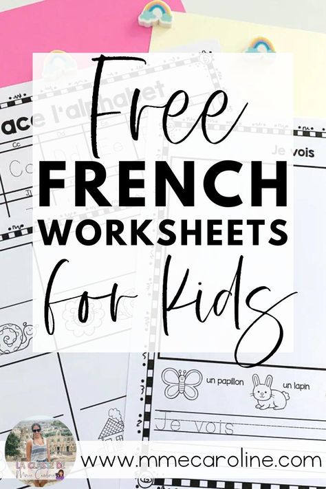 French Spelling Worksheets, Easy French Worksheets, Preschool French Lessons, French Preschool Activities Free Printable, French Grade 1 Worksheets, French Kindergarten Worksheets, French Lessons Worksheets, Grade 3 French Worksheets, French Worksheets For Kindergarten