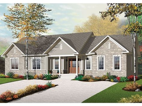 027M-0049: Multi-Generational House Plan has 2 Separate Living Quarters Generation House Plans, Generational House Plans, Multigenerational House Plans, Multigenerational House, Plan Chalet, Drummond House Plans, Duplex Plans, Monster House Plans, Duplex House Plans