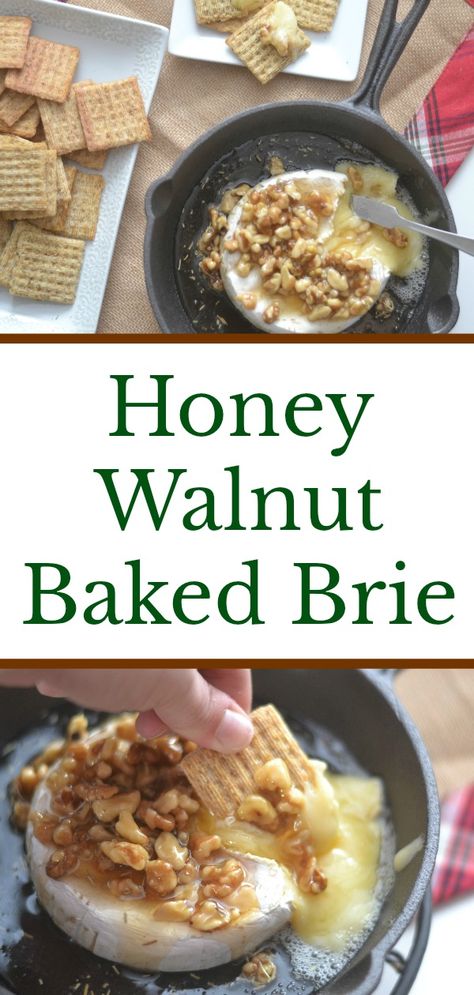 Baked Brie Appetizer, Baked Brie Recipes, Brie Puff Pastry, Brie Appetizer, Brie Recipes, Honey Walnut, Baking With Honey, Baked Brie, Honey Recipes