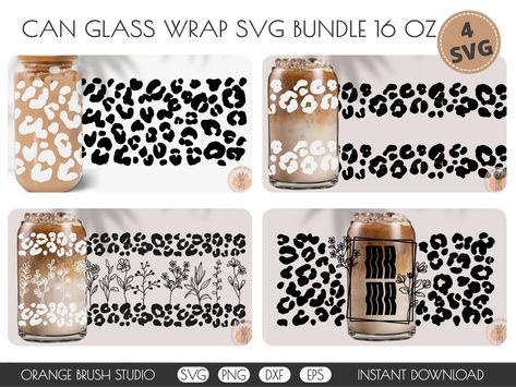 Can Glass Wrap Svg, Glass Wrap Svg, Can Glass Wrap, Custom Wine Glasses, Glass Wrap, Drinks Design, Cup Wrap, Coffee Tumbler, Custom Glass