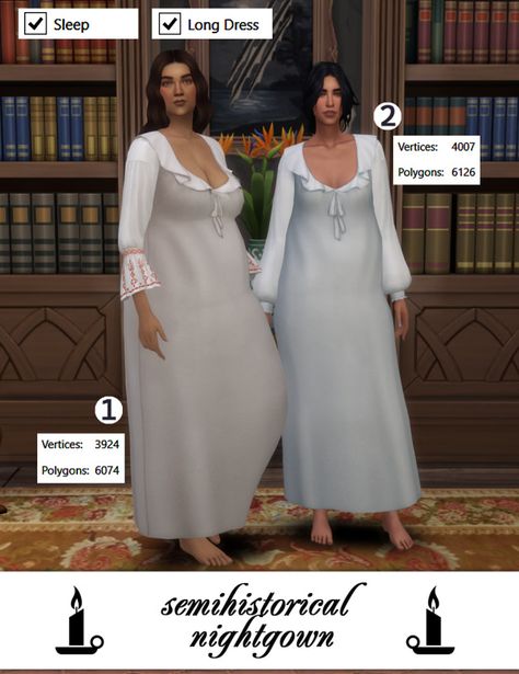 Sims 4 Medieval Nightgown, Sims 4 Cc Rococo Dress, Sims 4 Cc 1700s Clothes, The Sims 4 Regency Cc, Sims 4 Cc 18th Century, Sims 4 1300s, Regency Cc Sims 4, Sims 4 Christian Cc, Sims 4 1700s Cc