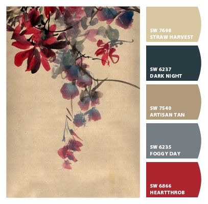 Paint colors from Chip It! by Sherwin-Williams        this is that blend of beige, gray, blue & red i've been search for  ~lrn~ Color Palette For Home, Basement Carpet, Red Rooms, Color Palate, Bedroom Paint, Living Room Colors, Remodel Bedroom, Paint Chips, Basement Remodeling