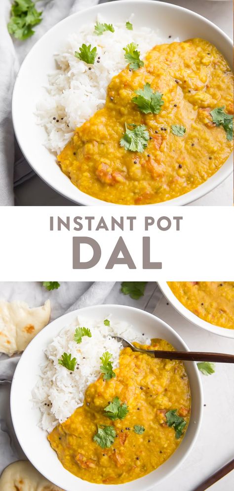 Dal Instant Pot, Toor Dal Recipe, Instant Pot Dal, Toor Dal, Yellow Lentils, Vegetarian Instant Pot, Lentil Dishes, Dal Recipe, Lentil Recipes