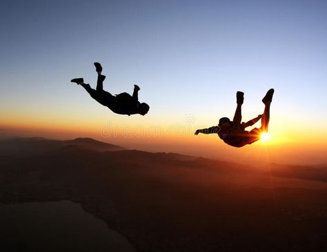 Skydiving sunset over the sea and mountains. Parachute jumping in a peaceful pla , #AD, #mountains, #Parachute, #sea, #Skydiving, #sunset #ad Adventure Bucket List, Voyage Europe, Skydiving, Summer Bucket, Parkour, Dubrovnik, Rock Climbing, Mountaineering, Survival Skills