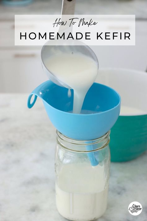 Homemade Kefir Making Kefir, Homemade Kefir, Kefir Drink, Milk Kefir Grains, Kefir Grains, Nut Milk Bag, Buttermilk Pancakes, Plant Based Milk, Nut Milk