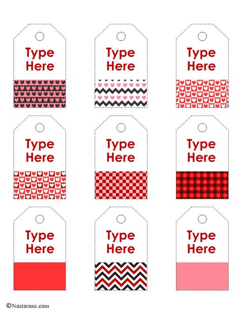 Editable Valentines Tags Free Printable, Valentines Day Name Tags, Valentines Day Gift Tags, Valentine Name, Make Your Own Labels, February Ideas, Diy Classroom Decorations, Editable Gift Tags, Valentines Gift Tags