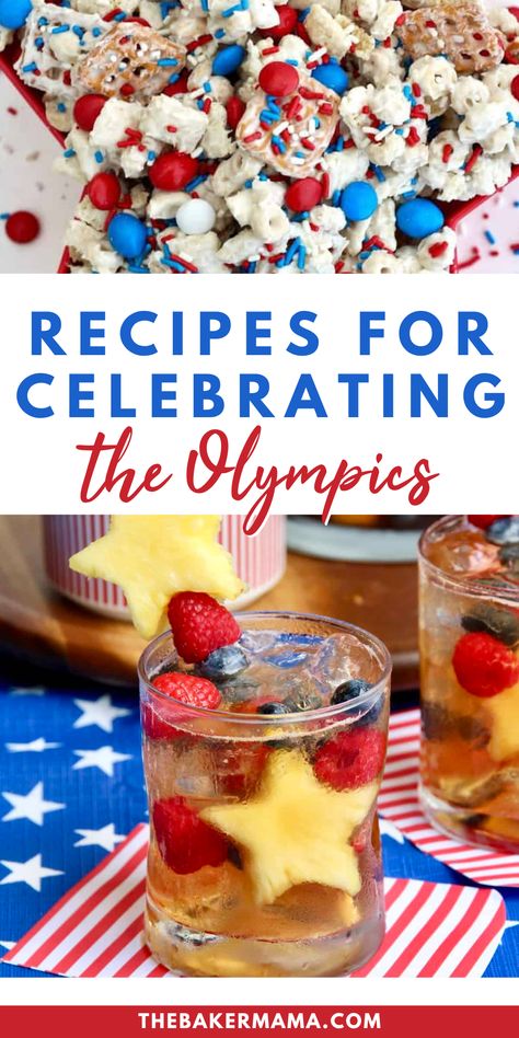 If you are hosting an Olympics party, you should check out all of our recipes!  Salty and sweet snacks, themed food boards and more make watching the Olympic Games all the more festive! French Themed Olympic Party, Food For Olympic Party, Summer Olympic Themed Food, Olympic Snack Board, Olympic Opening Ceremony Party Food, Olympic Games Snacks, Olympic Watch Party Ideas, Summer Olympics Party Food, Olympics Food Party