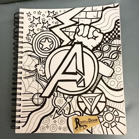 Instagram'da Jeanette Wummel: “In honor of me vending at a comic con today and tomorrow I made an Avengers doodle coloring page. #comic #comicBooks #avengers #hulk…” Marvel Art Drawings, Avengers Drawings, Marvel Paintings, Arte Doodle, Avengers Logo, Karakter Marvel, Avengers Art, Couple Drawing, Marvel Drawings