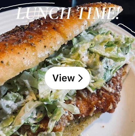 Lemon8 · Homemade Parmesan Crusted Chicken Caesar Salad Sub · @Magnolia Meals Chicken Subs, Chicken Caesar, Chicken Caesar Salad, Parmesan Crusted Chicken, Parmesan Crusted, Crusted Chicken, Salad Sandwich, Easy Dinners, Caesar Salad