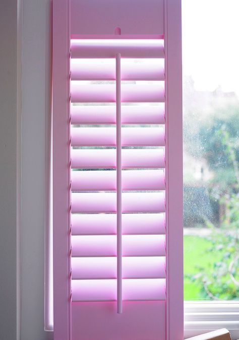 Pink Window Trim, Pink Shutters, Colour Window, Pink Window, Bedroom Window, Window Shutters, Bedroom Windows, Window Trim, Pink Bedroom