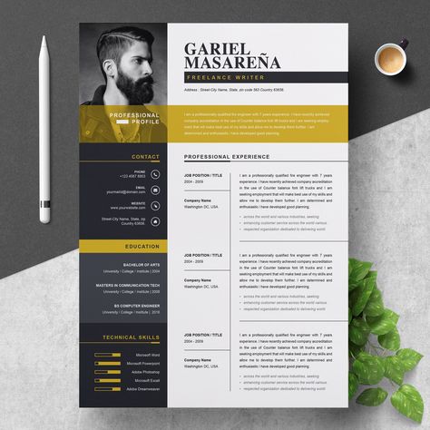 Graphic Designer Resume Template, Cv Website, Graphic Resume, Cv Inspiration, Professional Resume Template, Cv Resume, Cv Design, Graphic Design Resume, Resume Design Template