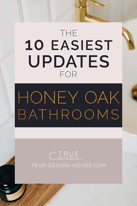 Honey Oak Vinyl Plank Flooring, Bathroom Honey Oak Cabinets, Honey Oak Bathroom, Mauve Bathroom, Oak Vinyl Plank Flooring, Honey Oak Trim, Oak Bathroom Cabinets, Best Wall Paint, Navy Blue Bathrooms