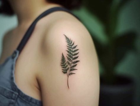 8 Fern Tattoo Meanings: Symbolism and Ideas Fern Meaning, Small Nature Tattoo, Tattoo Symbolism, Oregon Tattoo, Side Hip Tattoos, New Zealand Tattoo, Green Tattoos, Fern Tattoo, Ankle Tattoos For Women