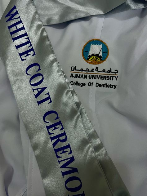 White coat ceremony for 2028 at ajman university Medical School White Coat Ceremony, White Coat Ceremony Aesthetic, White Coat Ceremony Outfit Medical, White Coat Ceremony Outfit, White Coat Ceremony, Doctor Outfit, Friendship Photoshoot, Hoodies Aesthetic, Medical School Motivation