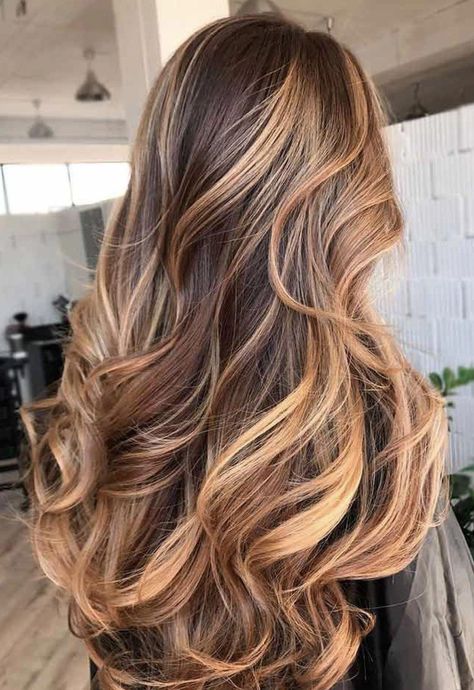 balayage miel sur cheveux châtain foncé idées Brownish Hair, Brown And Blonde, Rambut Brunette, Golden Brown Hair, Brown Ombre Hair, Balayage Blonde, Vlasové Trendy, Spring Hair Color, Brown Hair With Blonde Highlights