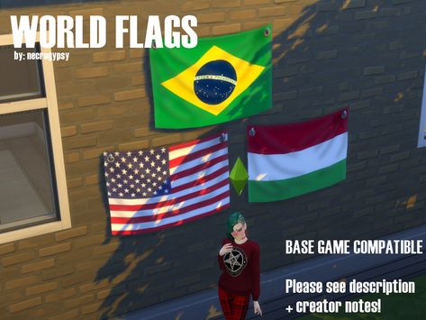 The Sims Resource - COUNTRY FLAGS - BASE GAME RECOLOR - PART 1 Sims 4 Male Clothes, Sims Stories, Sims 4 Clutter, Countries And Flags, The Sims 4 Packs, Sims 4 Cc Packs, Sims 4 Cc Furniture, Sims 4 Build, Sims 4 Cas