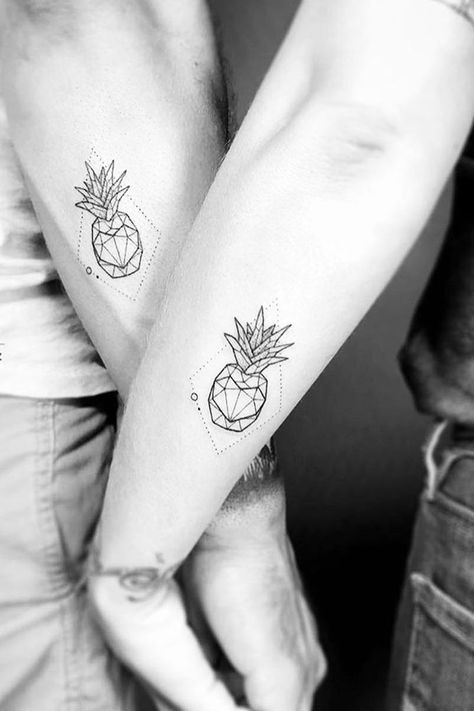 Mini tattoos pack a punch of personality in tiny designs! Perfect for those seeking a subtle yet meaningful mark, they're the ultimate expression of style and sentiment in a compact form. Ideal for first-timers or adding to your collection. See more ideas check out here! #minitattoos #minitattoo #tattooart Tiny Friendship Tattoos, Pineapple Tattoo Meaning, Pineapple Tattoos, Pineapple Tattoo Ideas, Pinapple Tattoos, Tattoo Ideas For Couples, Pineapple Tattoo, Private Tattoos, Special Tattoos