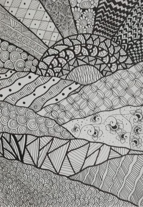 Zentangle Background Patterns, Unique Zentangle Drawings, Zentangle Background, Zentangle Pictures, Alice In Wonderland Drawings, Easy Mandala Drawing, Words Coloring Book, Zen Doodle Art, Hippie Painting