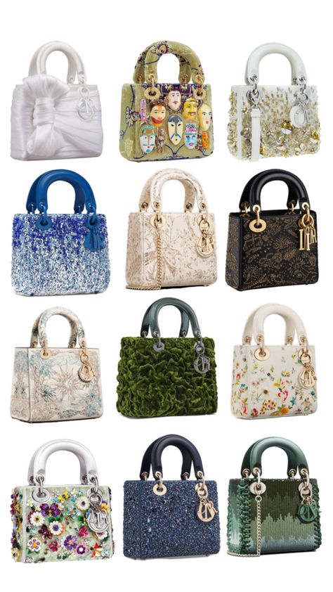 the art of lady Dior bags Lady Dior Bags, Dior Bag Outfit, Nature Creatures, Parfum Victoria's Secret, Luxury Bags Collection, Tas Fashion, Beaded Evening Bags, Fancy Bags, Novelty Bags