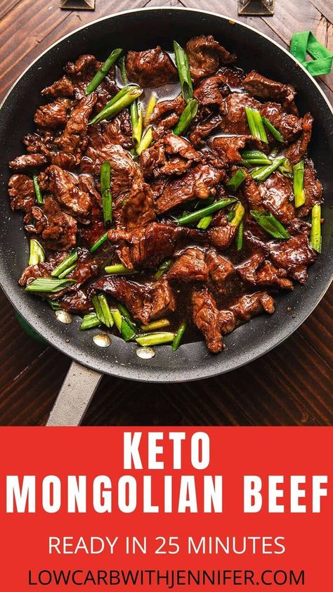 Clean Mongolian Beef Recipe, Sirloin Keto Recipes, Keto Recipes Meat, Red Meat Keto Dinners, Keto Mongolian Beef Recipe, Keto Recipes Dinner Beef, Keto Asian Beef Recipes, Low Carb Mongolian Beef Recipe, Keto Beef Recipes For Dinner