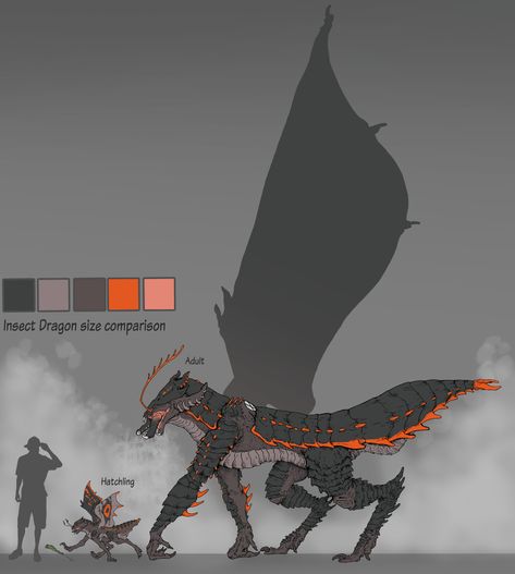 Insect Dragon, Dragon Concept Art, Mythical Creature Art, Dragon Concept, Dragon Mythology, Kaiju Design, Fiction Idea, Monster Hunter World, Alien Design