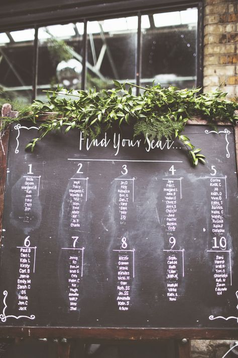 Chalkboard Table Plan For Wedding Chalkboard Wedding Table Numbers, Chalkboard Table Plan, Wedding Table Names, Diy Bridal, Table Names, Wedding Table Plan, Chalkboard Wedding, Wedding Breakfast, Table Plans