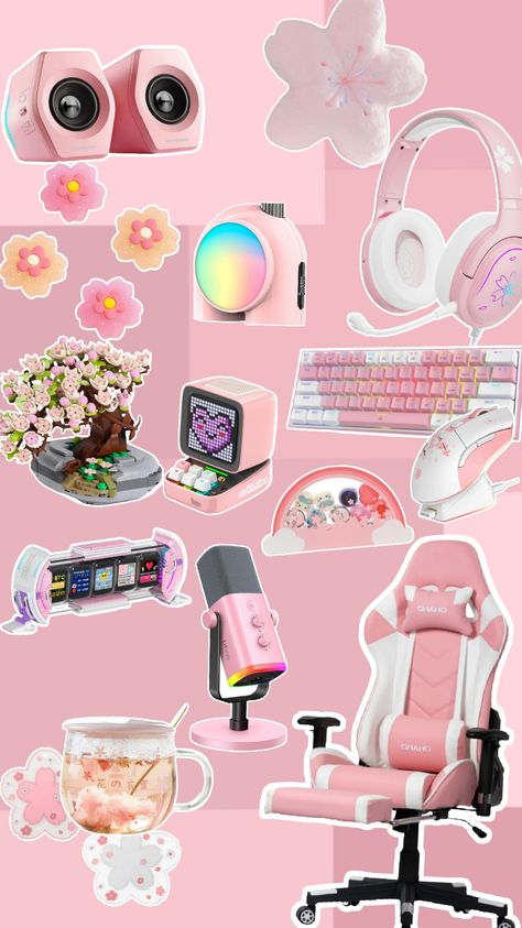 🌸 Sakura Gaming Decor Find🌸 #kawaii #sakrua #gamingsetup #deskinspo #cozygamingsetup Kawaii Amazon Finds, Kawaii Gaming Setup, Room Items, Gaming Decor, Gaming Setup, Favorite Products, Gaming, Arts And Crafts, Crystals