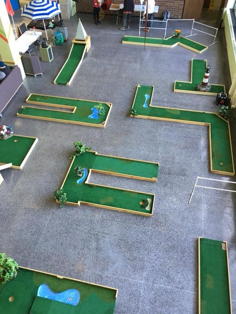 Make Your Own Putt Putt Course, How To Make A Mini Golf Course Putt Putt, Make Your Own Mini Golf Course, Quarter Flip Game, Portable Mini Golf Course, Diy Backyard Mini Golf Course, Diy Backyard Putt Putt Golf Course, Mini Putt Course Diy, Mini Putt Diy