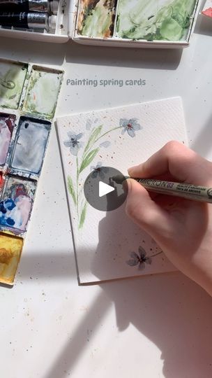 163 reactions · 16 shares | A sneak peek into the spring collection! Sympathy cards are the kind of card you hope you never have to use but are so important to keep on hand

#sympathy #sympathycard #watercolors #florals #artistsoninstagram #springart #smallbusiness #londonbiz | Katie’s Cards | Watercolour Artist | Ed Sheeran · Spring Painting Cards, Water Coloring, Spring Cards, Sympathy Card, Spring Art, Watercolor Techniques, Watercolor Artist, Ed Sheeran, Sympathy Cards