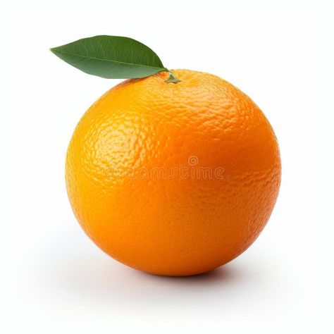 Fresh Orange with Leaf, Vibrant and Ripe Orange Fruit. Isolated on Background royalty free stock photography Orange Fruit Photography, Fruit Photography, Fresh Orange, Orange Leaf, Orange Fruit, Stock Photography Free, The Avengers, Girls Tshirts, Stock Photography