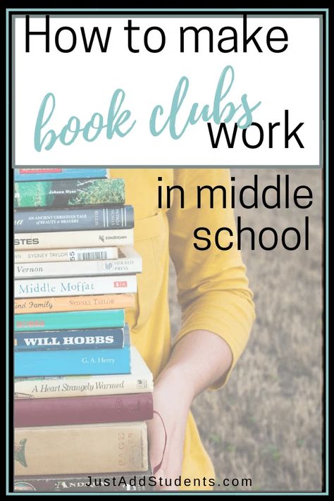 Literature Circles Middle School, Start A Book Club, Start A Book, Middle School Literature, Teaching Reading Skills, Literature Circle, School Cafe, Middle School Life, Middle School Books