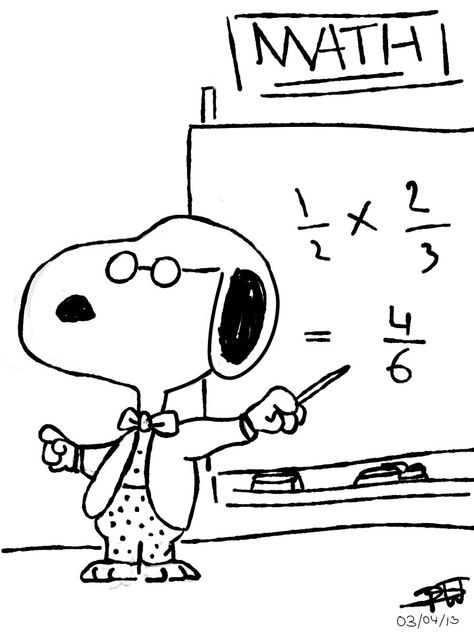 Snoopy School, Back To School Images, Math Cartoons, Math Drawing, Snoopy Drawing, Teacher Images, Math Clipart, Gym Workout Plan For Women, Folder Cover