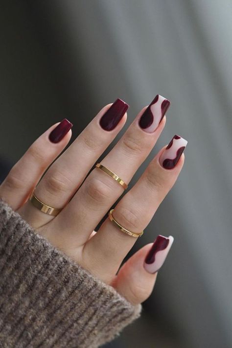 Autumn is almost here, so check out these cute fall nails to try during the season! Fall Nails Opi, Nails Inspiration Simple, Burgundy Nail Designs, Simple Fall Nails, Fall Manicure, Fall Nail Trends, Tie Dye Nails, Fall Nail Art Designs, Cute Nails For Fall