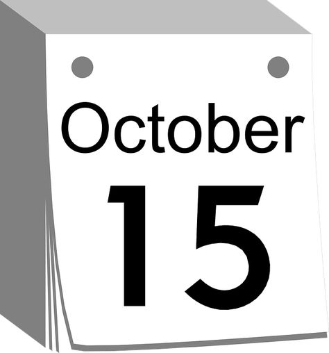 Calendar, October, 15, Day, Date, Number, Deadline Tax Quotes, Tax Quote, October Images, Calendar October, October Calendar, 15 October, Calendar Icon, Calendar Organization, Daily Calendar