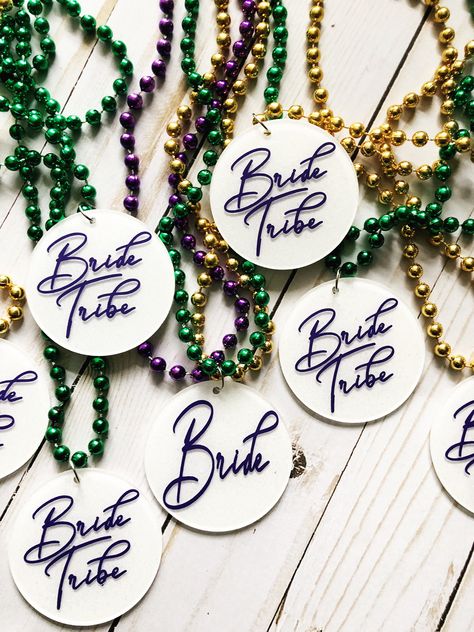 Mardi Gras Bachelorette, Nola Bachelorette Party, Nola Bachelorette, New Orleans Bachelorette, Barbie Bachelorette, Mardi Gras Wedding, Bachelorette Accessories, Bachelorette Party Accessories, Personalized Bachelorette