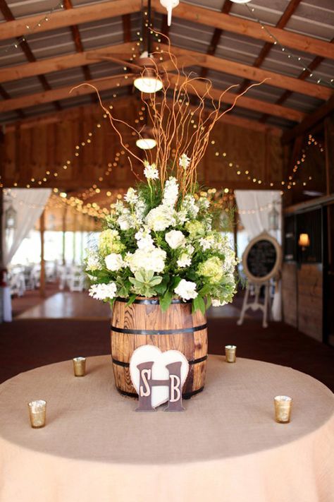 Barrels Wedding, Wine Barrel Wedding Decor, Barrel Wedding Decor, Wine Barrel Wedding, Wine Barrel Decor, Barrel Wedding, Barrel Decor, Pearl Flowers, Wine Barrels