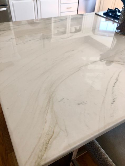 Quartzite, natural stone, kitchen, countertops White Beige Countertops, 2023 Quartz Countertops, White And Beige Granite Countertops, Patriotic Quartz Countertop, White Quartz Countertop Gold Veins, Bianco Avion Marble Countertops, Quartz Countertops Gold Vein, White Countertop With Gold Veins, White And Beige Quartz Countertop