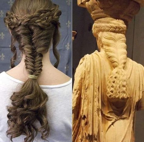 Roman Hairstyles, Greek Hair, Fantasy Hair, Gambar Figur, Hair Reference, Aesthetic Hair, العناية بالشعر, Pretty Hairstyles, Archaeology