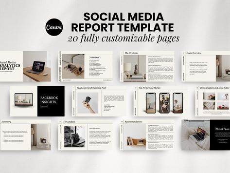 #Social_Media_Analytics_Report_Template #Webpage_Design_Inspiration #Social_Media_Analytics_Report #Social_Media_Strategy_Template Webpage Design Inspiration, Social Media Analytics Report, Social Media Report Template, Social Media Strategy Template, Free Social Media Templates, Template For Social Media, Instagram Report, Canva Template Instagram, Social Media Report