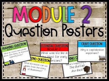 Module 2 Essential, Focusing, Content Framing, and Craft Questions Posters for the second grade, Wit and Wisdom curriculum. These posters should be posted along with each lesson to be able to refer back too and guide discussion. These are the posters are for all lessons in Module 2.The different typ... Focus Wall, Teachable Moments, 2nd Grade Classroom, Essential Questions, Wit And Wisdom, Reading Classroom, Future Classroom, Wall Posters, Classroom Themes