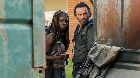 'The Walking Dead' Recap: Love, Actually - Rolling Stone Cute Couples Costumes, Rick And Michonne, Walking Dead Tv Series, Danai Gurira, The Day Will Come, The Walking Dead Tv, Lauren Cohan, Jeffrey Dean Morgan, Andrew Lincoln