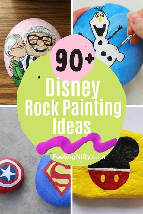 Rock Painting Disney Easy, Disney Princess Rock Painting, Disney Painted Rocks Ideas, Princess Painted Rocks, Rock Painting Ideas Characters, Disney Rock Painting Ideas Easy, Disney Painted Rocks Easy, Rock Painting Characters, Disney Rock Art