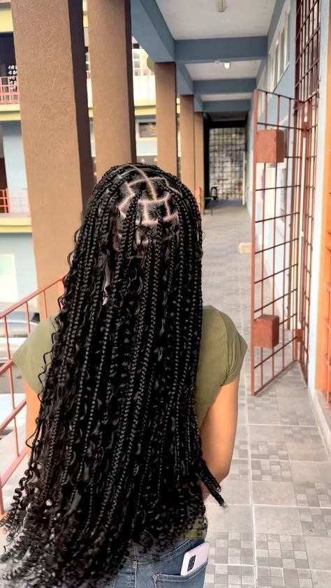 Knottles Goddess Braids, Medium Sized Boho Knotless Braids, Boho Knowles’s Braids, Knowles’s Boho Braids, Knottles Braids Styles, Quick Knotless Braids, Braids Curly Hairstyles, Medium Boho Knotless Braids, Knotless Braids Medium