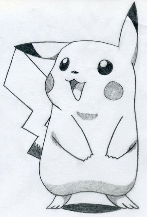 Pikachu pencil drawing Easy Pencil Drawings, Pet Anime, Pikachu Drawing, Pikachu Pikachu, Arte Doodle, Easy Cartoon Drawings, Drawing Eyes, Disney Art Drawings, Pencil Drawings Easy